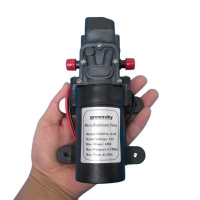 China Factory Grimmsky Automotive Industry Type 4L/Min 12V DC 45W Diaphragm Water Directly Selling Pressure Switch Pump for sale