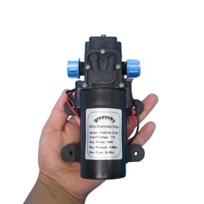 China Factory Grimmsky Automotive Industry Type 5L/Min 12V DC 60W Self-priming Miniature Diaphragm Directly Sale Return Valve Pump for sale