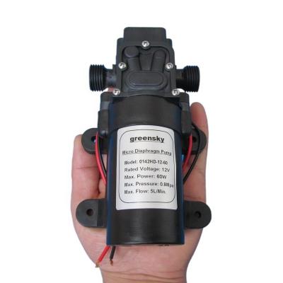 China Factory Grimmsky Automobile Industry type 5L/Min 12V DC 60W self-priming booster pump sale directly return valve for sale