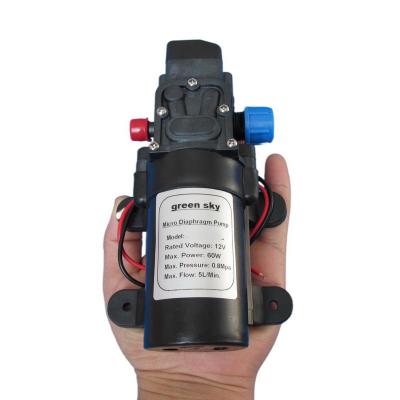 China Grimmsky Automotive Industry Factory Directly Sell Pressure Switch Type 5L/Min 12V DC 60W Water Pressure Self-Priming Booster Pump For Car Wash for sale