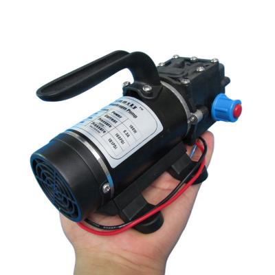 China Automotive Industry Grimmsky Factory Price Self Priming 8L/Min DC 100W 24V High Pressure Diaphragm Pump with Handle and Fan for sale