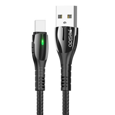 China Mobile Phone Led Double Sided Indicator Light Usb 2.4A Data Cable Fast Charging Cable For Iphone for sale