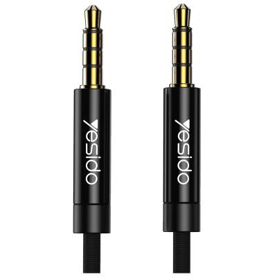 China For iPod Yesido 1 2 3 meter 3.5mm audio cable to 3.5mm Jack speaker earphone line aux cable. with MIC volume control for iPhone for sale