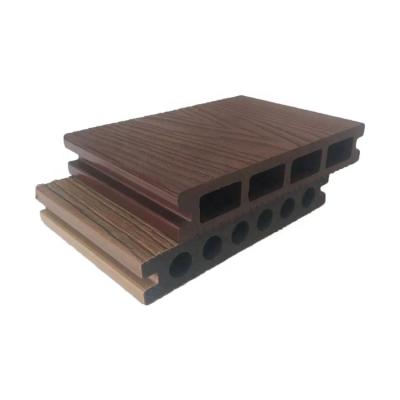 China Modern LYXK 138*23mm Wpc Board Wpc Outdoor Decking Composite Solid Decking for sale