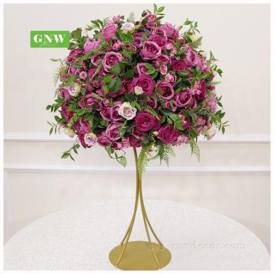 China Fashional GNW custom artificial decoration rose flower table decoration flower ball flower table centerpieces for sale