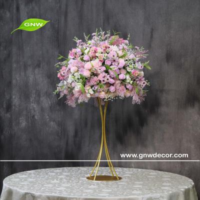 China GNW Artificial Flower Silk Rose Ball For Table Centerpieces Silk Artificial Flower for sale