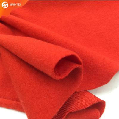 China Brushed Sueded manufacturer knitted brushed stretch 94%polyester 6%spandex single jersey dty fabric for clothing for sale