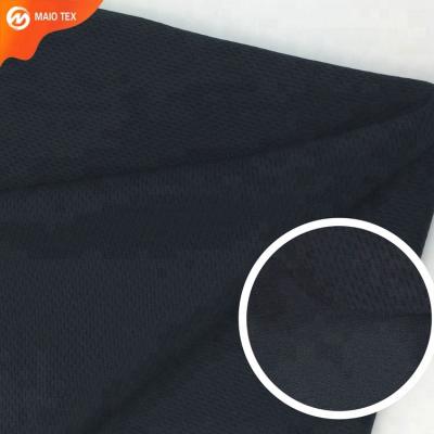 China Moisture-absorbent yarn dyed honeycomb circular knitted mesh 100%polyester coolmax fabric for sports for sale