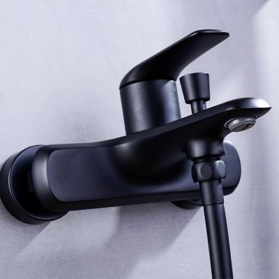 China Without Mixer Wholesale Luxury Freestanding Shower Faucets High Quality Wall Mounted Brass Tub Filler Bathtub Faucet Sliding Bar for sale