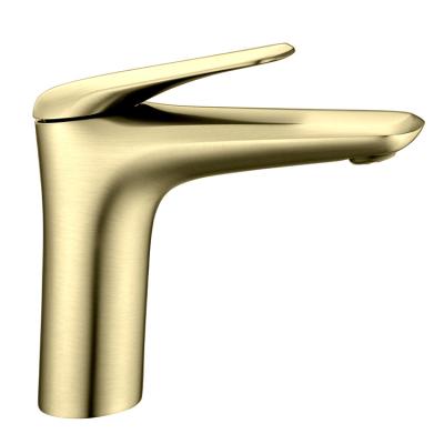 China New Design Metered Faucets 2022 Deck Mounted Single Handle Brass Basin Faucet For Bathroom for sale