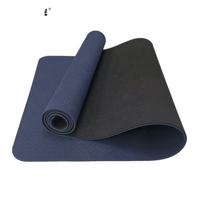 China Non-Toxic Yoga Tape Gymnastics Training Non-Slip Pilates Fitness Mat with Carry Straps, 183 x 61 x 0.6 cm for sale