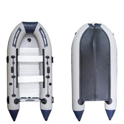 China PVC 3.6M Inflatable Boat /inflatable yacht/paddle boat with 0.9mm PVC high pressure air duct and aluminum floor for sale