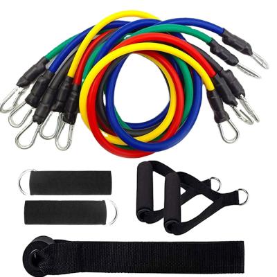 China Delivery 11 Pcs Quick Resist Anti Elastic Rubber Band Ankle Strap Instant Resistanc for sale