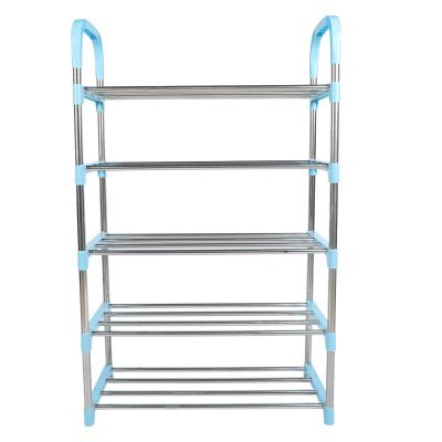 China (Others) Wholesale Proven High Quality Adjustable 5 Layer Shoe Rack Shoe Rack Stainless Shoes Stretch for sale