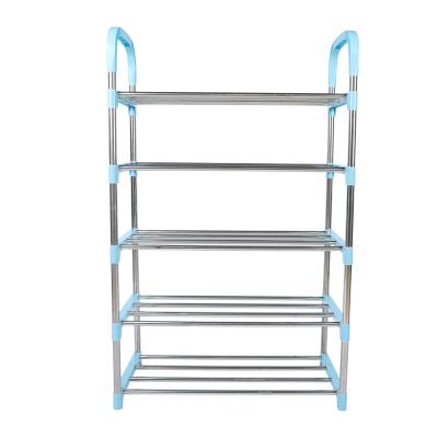 China (Others)Adjustable High Quality 5 Layers Shoe Store Plastic Stainless Display Stand Rack Shoe Racks Shoe Rack for sale