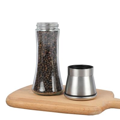 China Viable Factory Modern Design Wholesale Glass Seasoning Bottle Spice Seasoning Grinder for sale