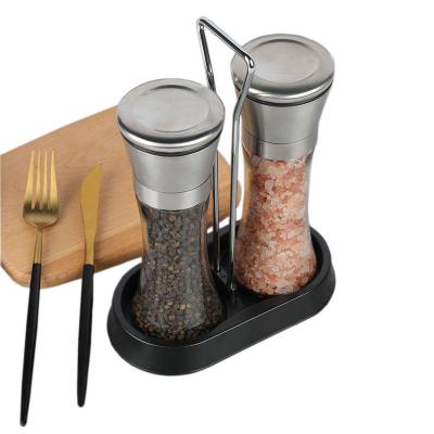 China 200Ml Seasoning Bottles Glass Condiments Spice Spice Grinder Viable Home Viable for sale