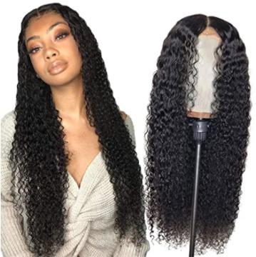 China Healthy Comfortable Unprocessed Cuticle Aligned Cambodian Deep Curly Preplucked Bleached Knots Hair Lace Wig With Baby Hair Wholesale for sale