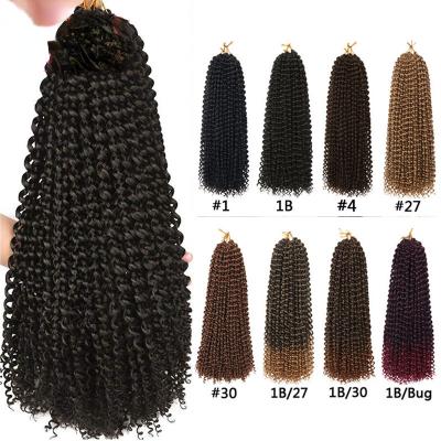 China High Quality With Low Price Smartbraid Ombre Passion Hair Twist Braiding Hair Synthetic Curly Wave Hair Wigs Water Wave Crochet Twist Braiding Wholesale for sale