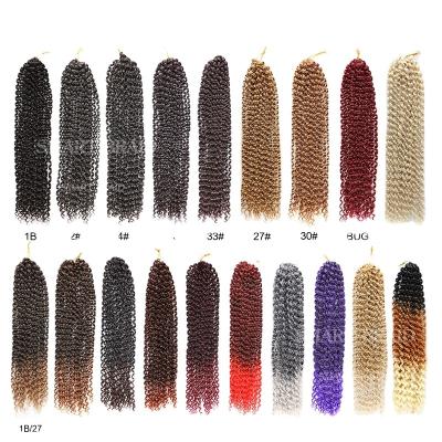 China High quality with low price 18inch water wave synthetic braids Ombre hair new passion synthetic crochet braiding hair wholesale for sale