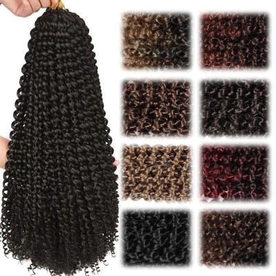 China High Quality With Low Price Synthetic Black Hair Passion Twist Water Wave Braid Hair Afro Twist Braid Hair Supplier Twist Loop Wholesale for sale