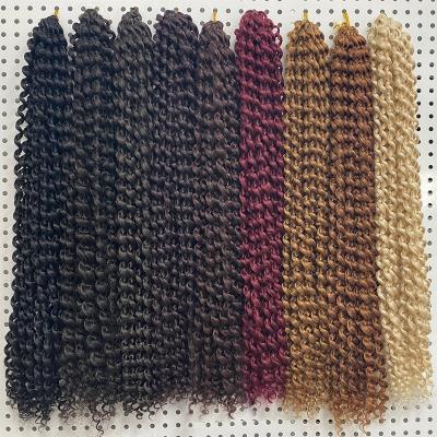 China High quality with low price synthetic hair bundles water wave synthetic braids Ombre passion twist water wave synthetic crochet hair wholesale for sale