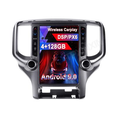 China Automotive For Dodge RAM 2018-2020 Vertical Screen Android 9.0 Tesla Car Radio Multimedia Navigation for sale