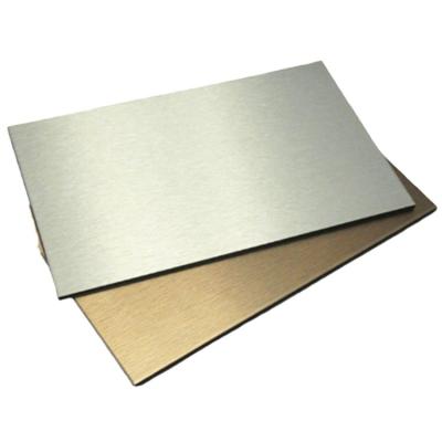 China Water proof high quality silver bursh-ed exterior aluminum composite panel fire resistant ACP for sale