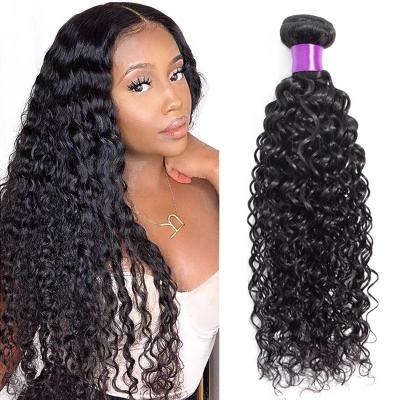 China Water Wave Cuticle Aligned Brazilian Hair Bundles Hair Extension Wig Bundles With Closure for sale