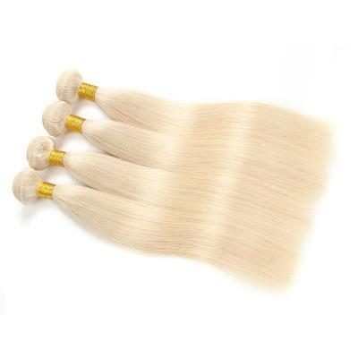 China Blonde Color Straight Human Hair #613 Wave Bundles With Frontal Brazilian Hair Weave Bundles for sale