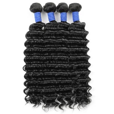 China Deep Wave Remy Human Hair Extensions 3 Bundles and 4 Bundles Tropical Deep Wave Bundles Hair 100% Nature Color for sale