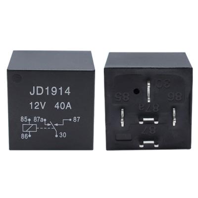 China Automotive electronics manufacturer offer 12V 24V 40A PCB board to mount JD1914 pin automotive relay for sale