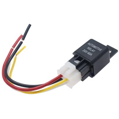 China HKAL032 wholesale price 24V 40A 12V automobile air conditioning relay with plug for sale