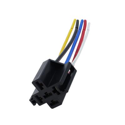 China Auto relay socket can be chosen with line 4pin 5pin automobile relay socket for sale