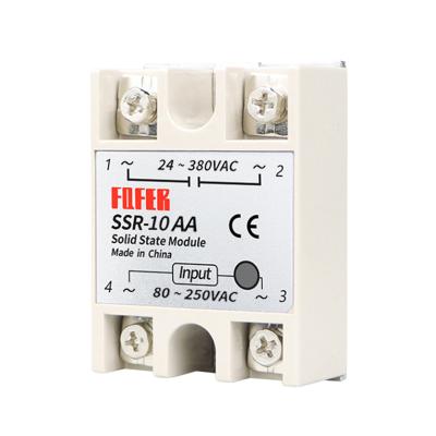 China Sealed AC Controlled AC Relay SSR-10AA/25AA-100AA Single Phase Solid State Relay for sale