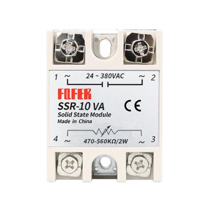 China Sealed Voltage Regulating Relay SSR-10VA Single Phase Solid State Relay 10-100 Current for sale