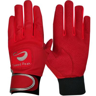 China Wholesale Custom Logo Genuine Leather Baseball Batting Protective Gloves for sale