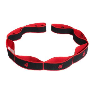 China Polyester Customized Braided Workout Fitness Yoga Adjustable Resistance Bands Cloth Loop Exercise Sport Elastic Band for sale