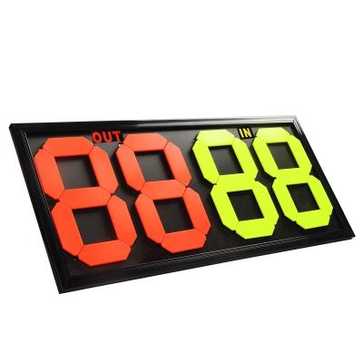 China 4 Morden Wholesale Super Quality Red And Yellow Soccer Football Substitution Digital Bilateral Board for sale