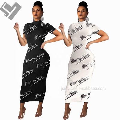 China Designer Sleeveless Letter Print Sexy Maxi Dress 2023 Viable Brand Women Sundress Summer Bodycon Dress Long for sale