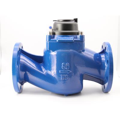 China Cast iron woltman flange connect cast iron large diameter mechanical water meter for sale