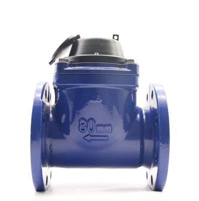 China High Precision Detachable Large Diameter Flanged Connection Type Detachable Dial Woltman Dry Water Meter for sale