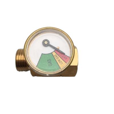 China SKA-G003 35mm Diaphragm Gas Cylinder Brass Pressure Gauge Liquefied Gauge With Brass Fittings 35mm for sale