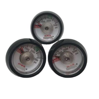 China SKA-ST03 36mm Medical Medical Oxygen Spiral Tube Pressure Gauge for sale