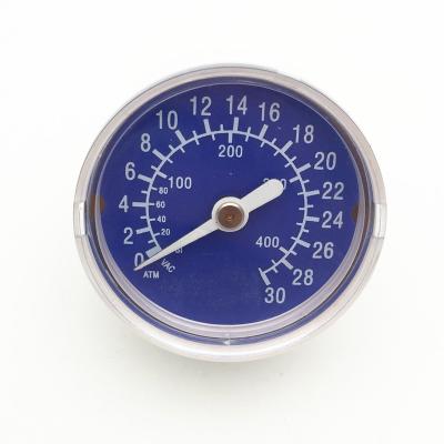 China Plastic Case Medical Back Connection Medical Machine 40mm Pressure Gauge Pressure Gauge for sale