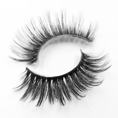 China Real 5d 3d False Mink Eyelashes Clear Strip Eyelash Natural Soft Synthetic Fiber Wholesale False Eyelashes for sale