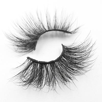 China 100% custom natural soft eyelash 25mm 5d mink eyelash ladies fluffy false eyelashes natural mink eyelashes for sale