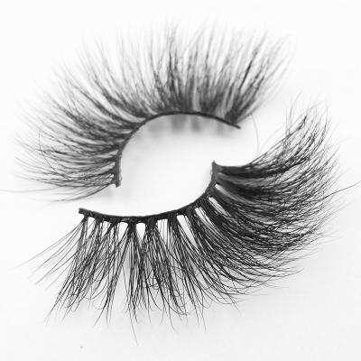 China Custom 5d 3D Mink Lashes 25mm Natural Silk Lashes False Eyelashes 100% Natural Soft Eyelash for sale