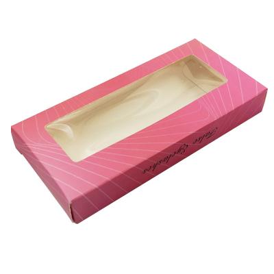 China Eye Tools 2022 New Style Prectangle Paper Eyelash Box Empty False Eyelashes Box Eye Lashes Packaging Box With 1 or 2 Pairs for sale