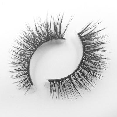 China Factory Price Natural Soft Seller Eyelash Black 8-15mm Nature Black 8-15mm False Mink Lashes Custom False Eyelashes for sale